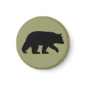 Black Bear Silhouette magnets