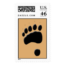 Black Bear Track Pawprint Stamp