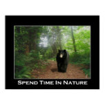 BLACK BEAR TRAIL Motivational Poster posters