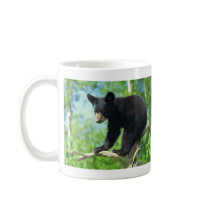 Black Bear Up A Tree Mugs