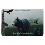 Black Bears, Ravens, Totem Wildlife Flexi Magnet