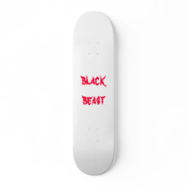 black beast skate board deck