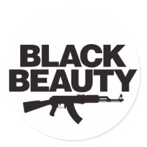 Black Beauty AK - Black stickers by visualnewbie Black Beauty AK - Black stickers