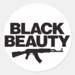 Black Beauty AK - Black Stickers
