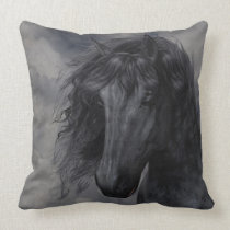 Black Beauty American MoJo Pillow