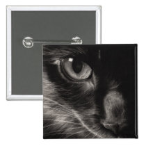Black Beauty Cat Button buttons