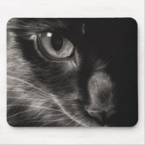 Black Beauty Cat Mousepad mousepads