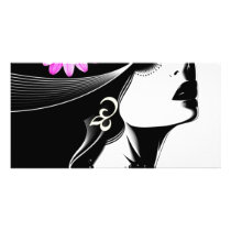 black beauty personalized photo card