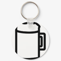 black beer icon keychains