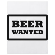 black beer wanted icon flyers