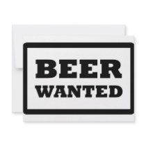 black beer wanted icon invitations