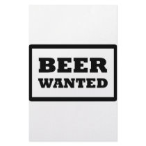 black beer wanted icon stationery