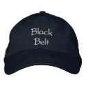 Black Belt Baseball Cap embroideredhat