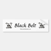 Black Belt Bumper Sticker