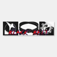 Black Belt Bumper Sticker