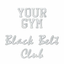 Black Belt Club Jacket embroidered shirts
