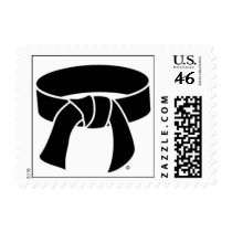 Black Belt Postage Stamps size small