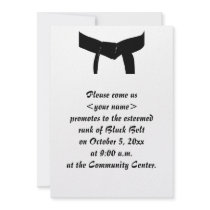 Black Belt Promotion Test Invitation