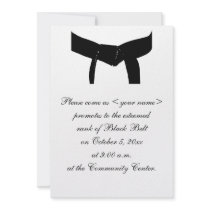 Black Belt Promotion Test Invitation