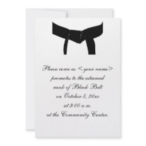 Black Belt Promotion Test Invitation
