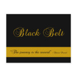Black Belt Promotion Test Invitation Postcard