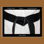Black Belt Promotion Test Invitation Postcard postcards