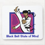 Black Belt State of Mind Mouse Pad gift for girls