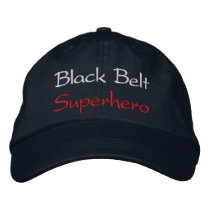 Black Belt Superhero Baseball Cap embroidered hats