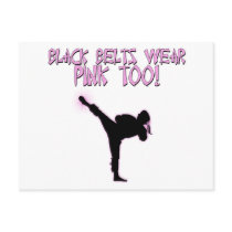 Black Belts Wear Pink Too! Post Cards