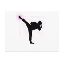 Black Belts Wear Pink Too! Post Card