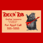 Black Betty's New Guitar business cards