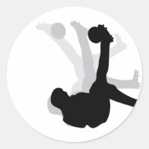 black bicycle kick icon round stickers