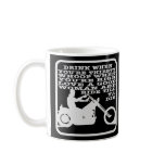 Black Biker Drink Thirsty Coffee Mug