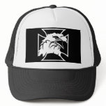Black Biker Eagle Iron Cross Trucker Hats
