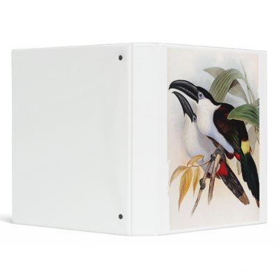 Black-billed Mountain Toucan Vinyl Binder by JohnGould_Birds