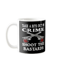 Black Bite Out Crime Bastards mugs