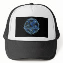 black, black, pentagram hats