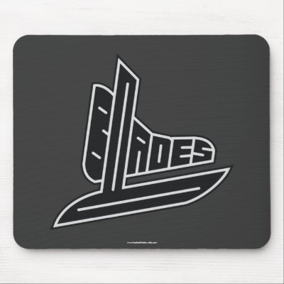 Black Blades Mouse Pads by hockeyblades