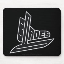 Black Blades Mouse Pad