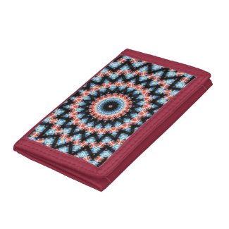 Black, blue and red Mandala Star