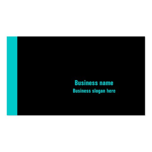 Black & Blue Business Card (front side)