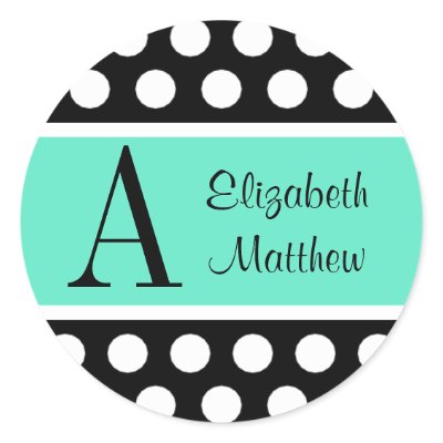Black & Blue Custom Last and First Name Sticker by indolilly