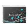 Black Blue Flowers Set Custom Invite