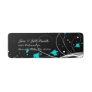 Black Blue Flowers & Vines Return Address Labels