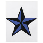 black-blue star icon custom flyer