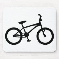black bmx bicycle mouse pad