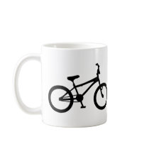 black bmx bicycle mug
