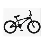 black bmx bicycle post cards