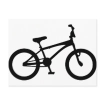 black bmx bicycle post cards