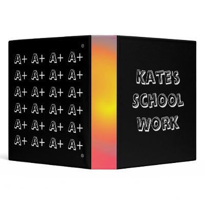 Black Board School Work Binder by IsabelDC